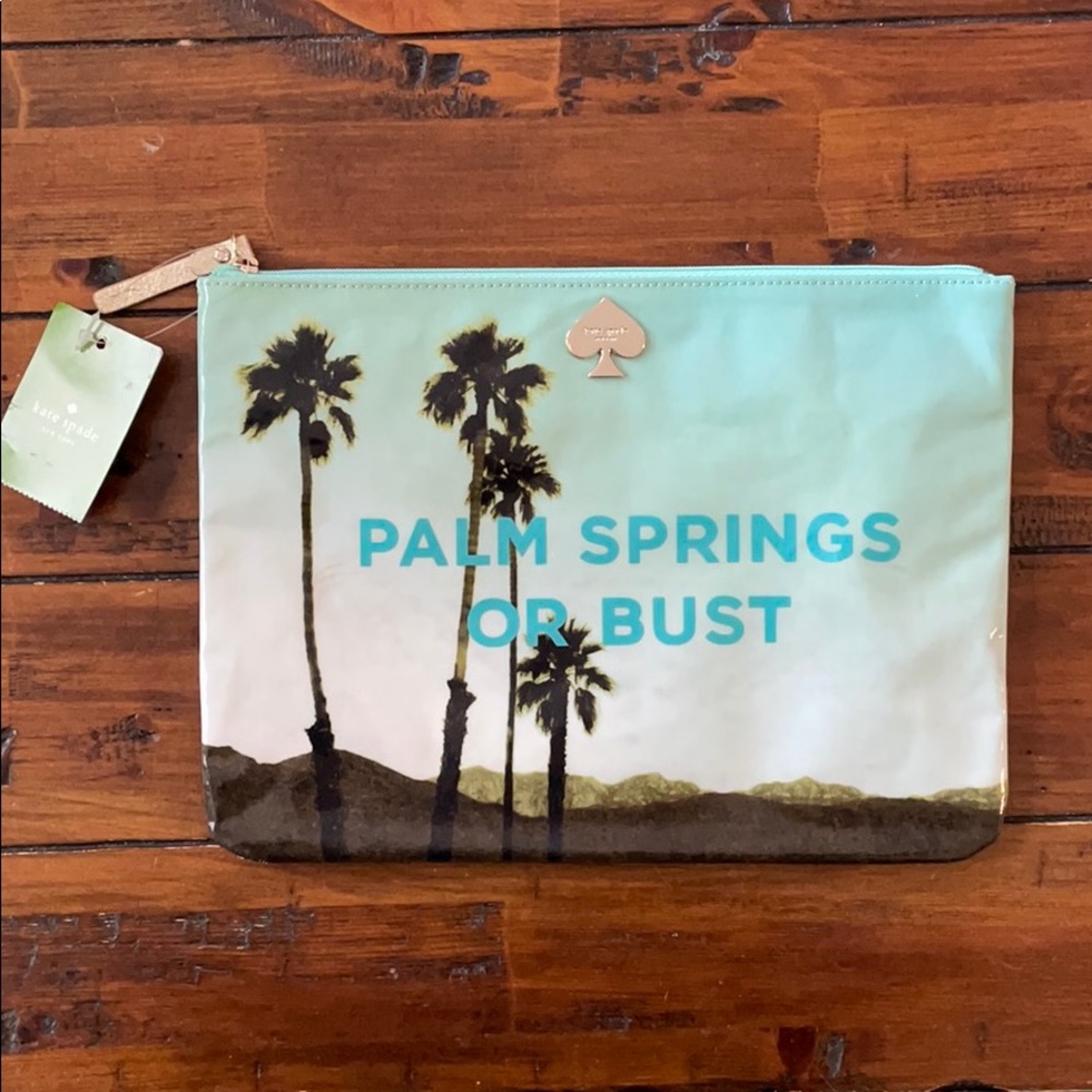 Kate Spade ‘Palm Springs or Bust’ pouch bag